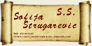 Sofija Strugarević vizit kartica